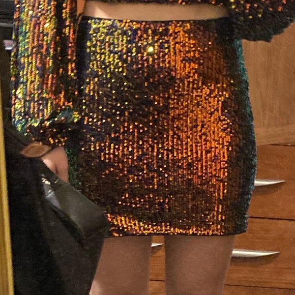 NWT Altar’d State Sequin Skirt - Picture 9 of 9